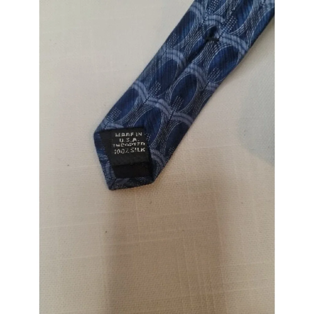Vintage Barrington Royal Blue Silk Tie 58" Long Great Condition - Picture 3 of 4